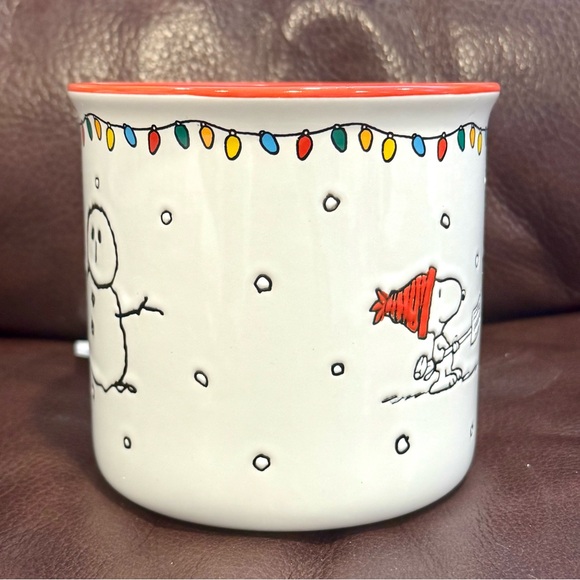 Peanuts Snoopy with Snowman 21oz Ceramic Christmas Mug - Picture 7 of 8
